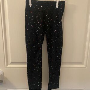 Cat and Jack Black Rainbow Star Leggings
